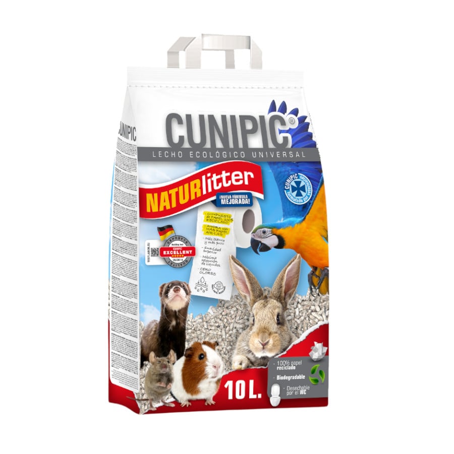 Cunipic Naturlitter Lecho Ecológico Papel para aves y roedores