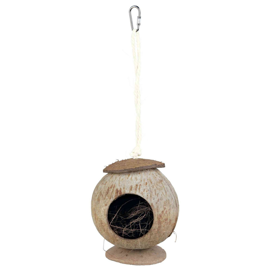 TRIXIE Trixie Casita Coco | Nido de Coco para Hámsters de Trixie es un refugio o escondite perfecto para tu mascota