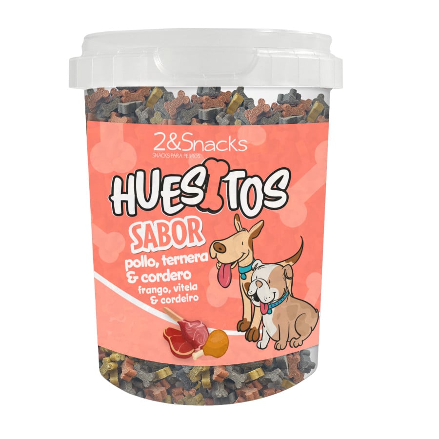 Imagen de 2&Snacks Galletas Mini Hueso Mix para perros