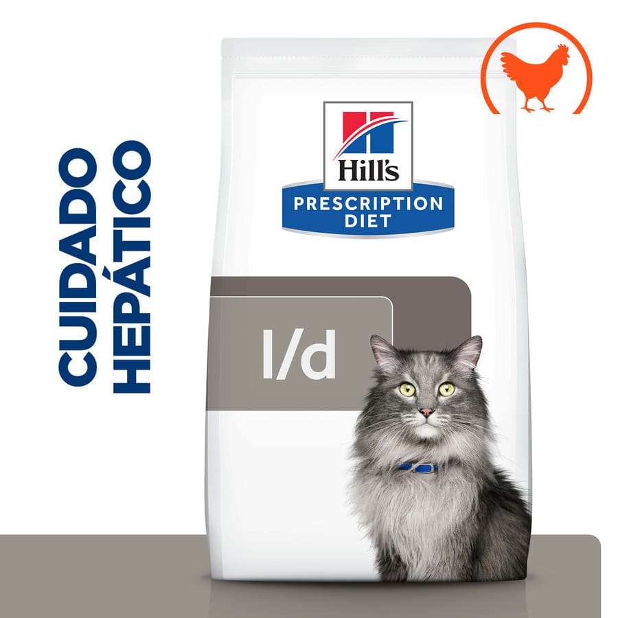1.5 kg Hill’s Prescription Diet Liver Care l/d Pollo pienso para gatos