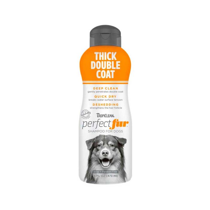 Champú Tropiclean Perfect Fur Thick Double Coat 473 ml