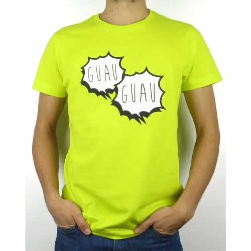 Camiseta para hombre "Guau, guau" color Amarilla, , large image number null