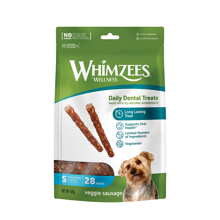 28 barritas Whimzees Snacks Dentales Grain Free para perros