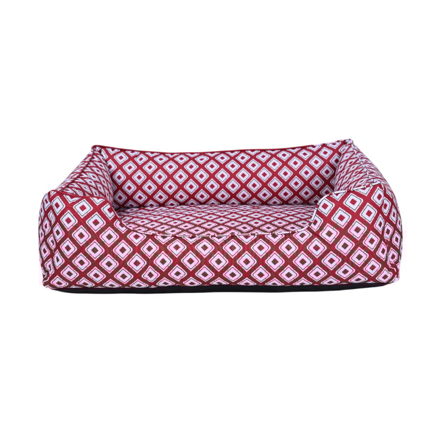 Leeby cama impermeable roja para perros