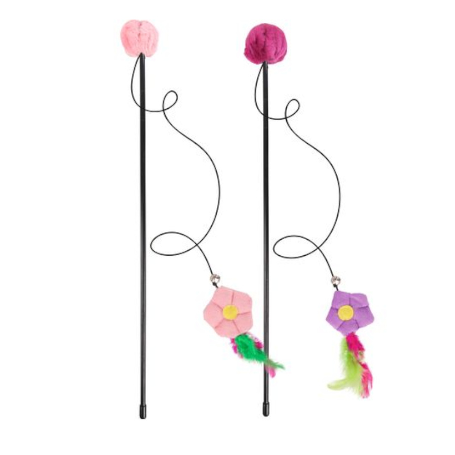 Flamingo Caña con flor para gatos