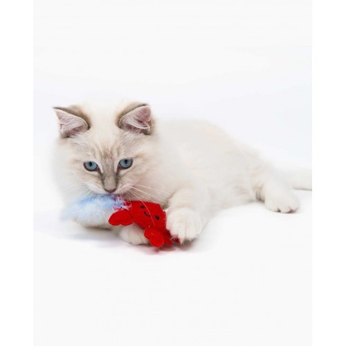 Cangrejo de peluche Catit Play Piratas para gatos color Rojo, , large image number null