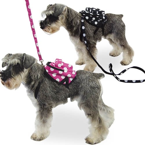 Mochila para perros pequeños MOCHILA LUNARES NEGRA