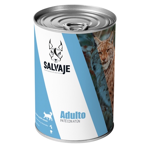 400 g Salvaje Adulto Atún en Paté lata para gatos