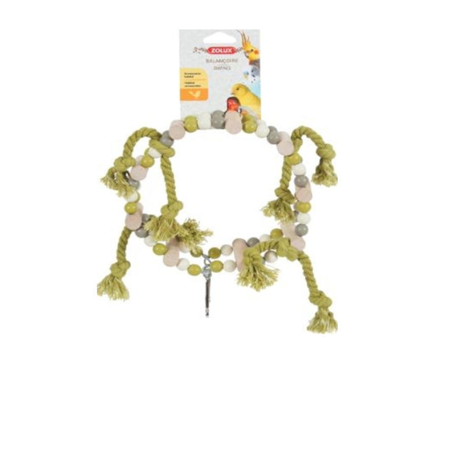 Zolux Columpio Rueda de Madera para pájaros
