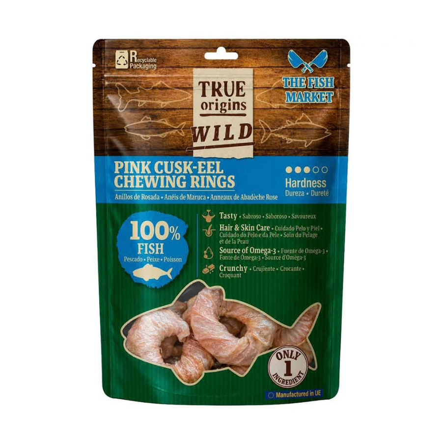 True Origins Anillos Piel Rosada Snack para perros