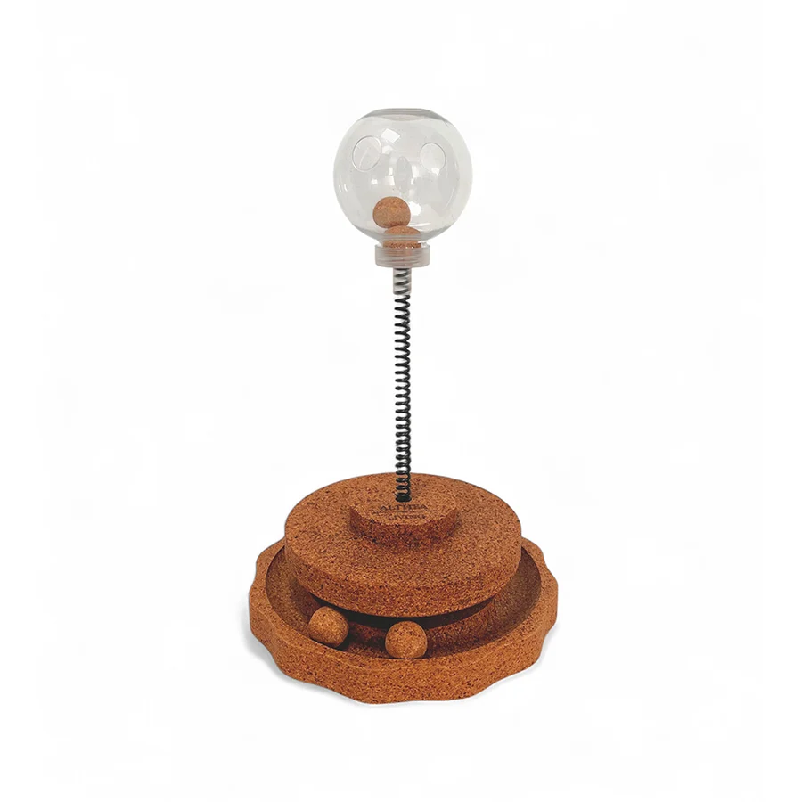 Althea Living - Juguete para gatos Marea, control de comida, corcho natural