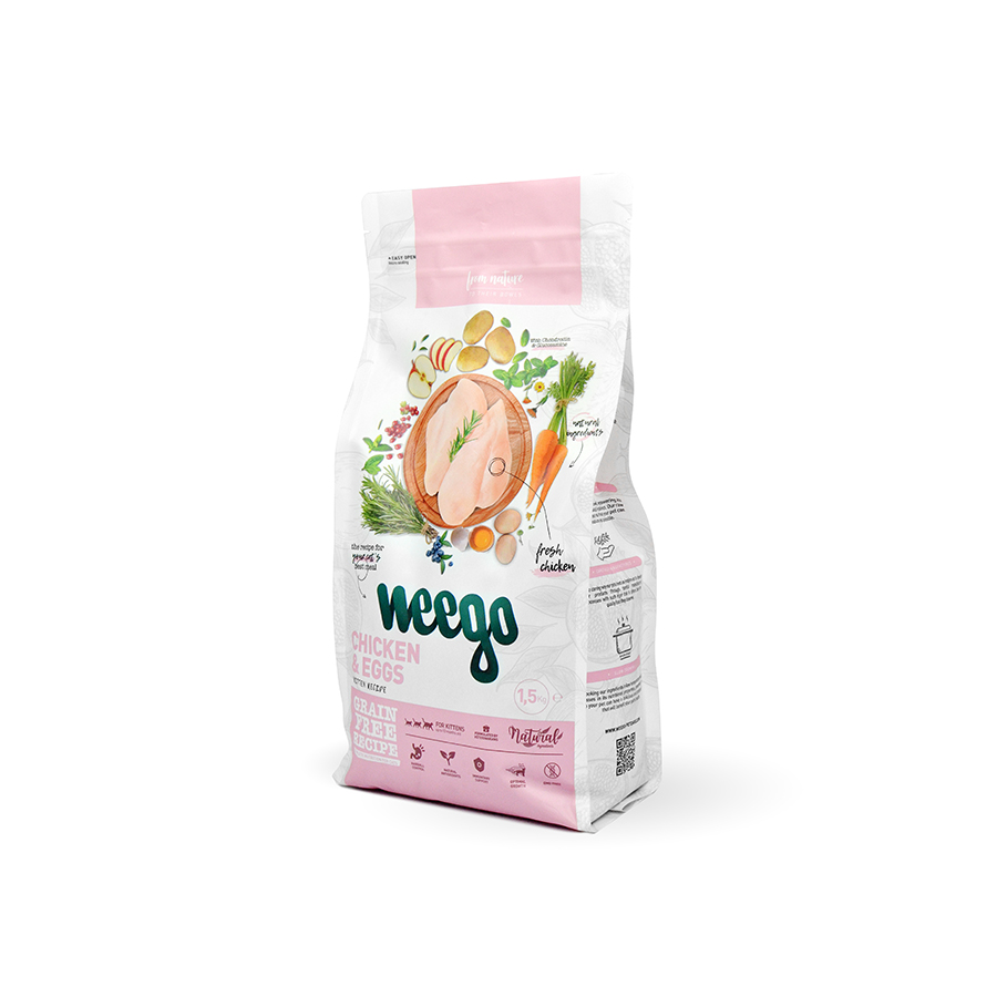 Weego Pienso para Gatitos sabor Pollo y Huevos