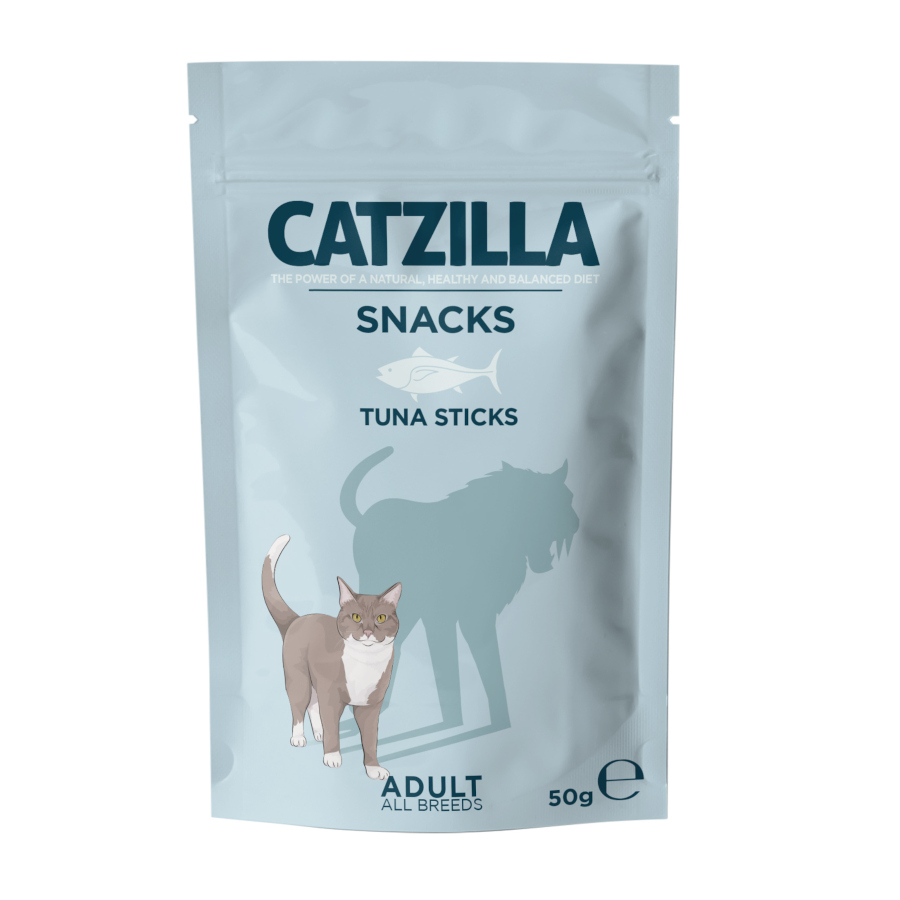 6 bolsitas x 50 g Catzilla Sticks Mini Piccolinis de Atún para gatos ¡Pack ahorro!