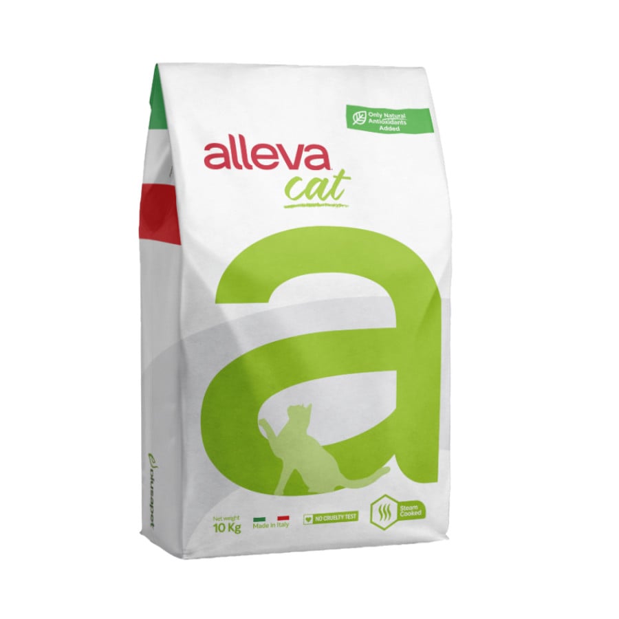 Alleva Holistic gatos Esterilizados con Pollo & Pato + Caña de Azucar & Gingseng - Alleva - (10 Kg)