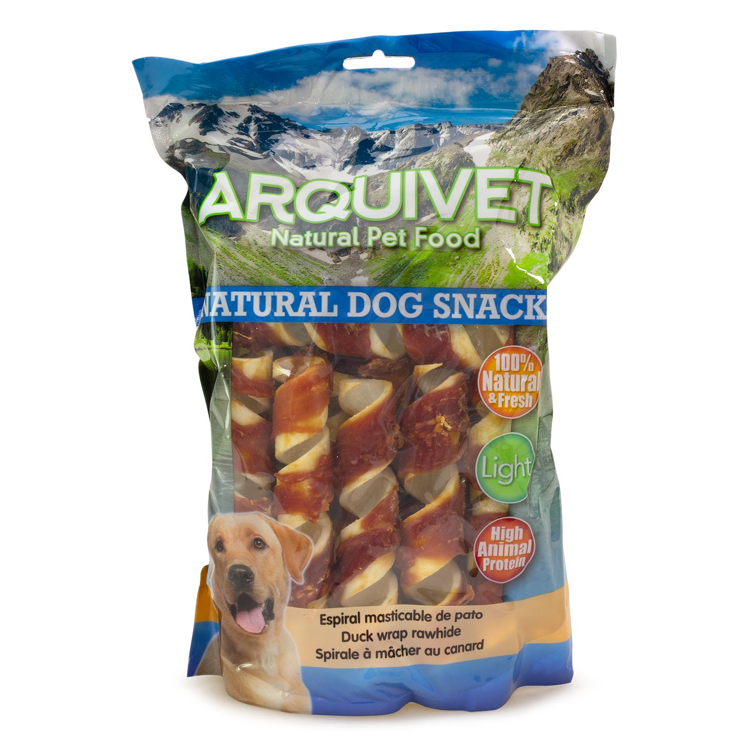 Espiral masticable pato – Snacks naturales – 720 g