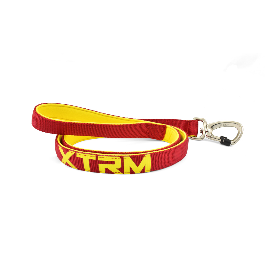 Correa X-TRM Neon Flash para Perros Grande Burdeo/Amarillo