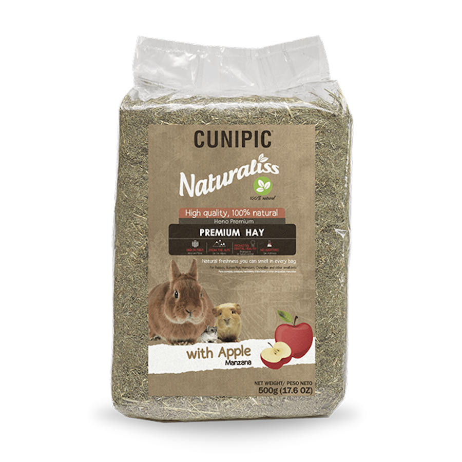 0.5 KG Cunipic Naturaliss Heno con Manzana para roedores