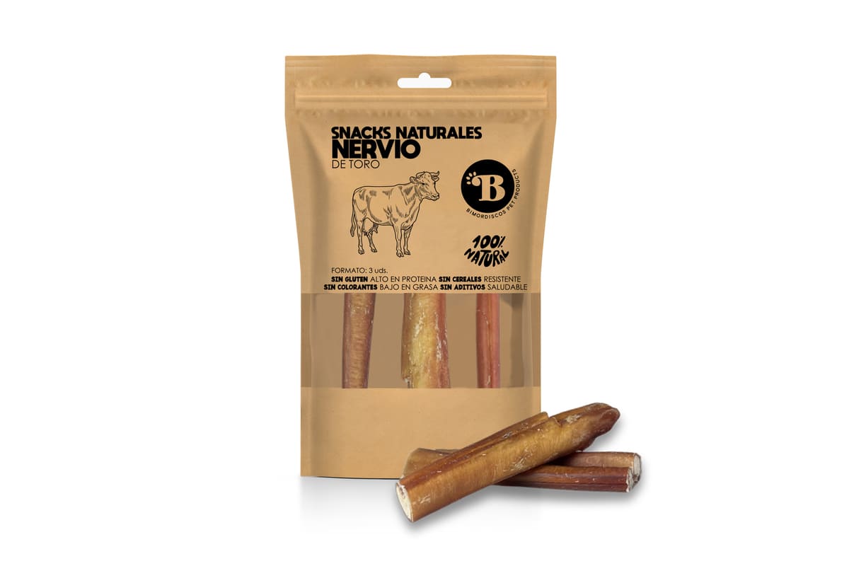 BIMORDISCOS Nervio de Toro para Perros – 3 Unidades