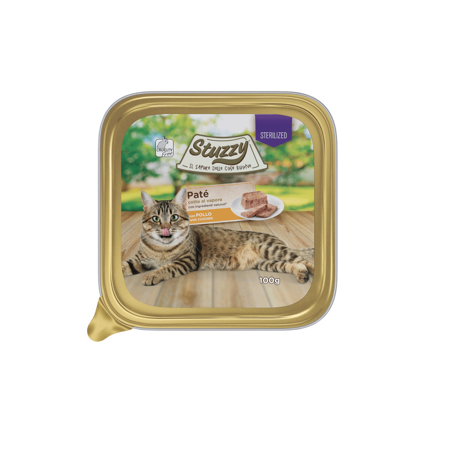 100 g Stuzzy Sterilized Pollo en paté terrina para gatos