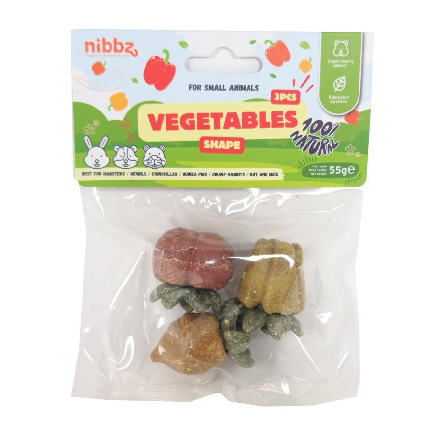 Nibbz Vegetales Snack para roedores