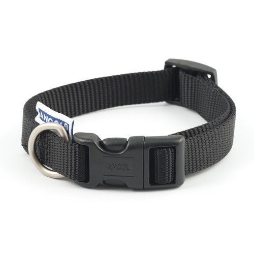 Collar ajustable de nylon para perros color Negro, , large image number null