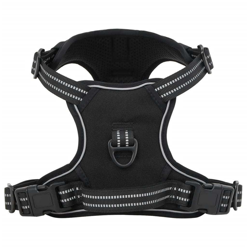 vidaXL Arnés para perros con bandas reflectantes ajustables negro M