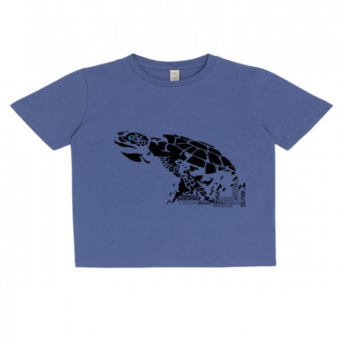 Camiseta Animal Totem niño/a tortuga azul, , large image number null