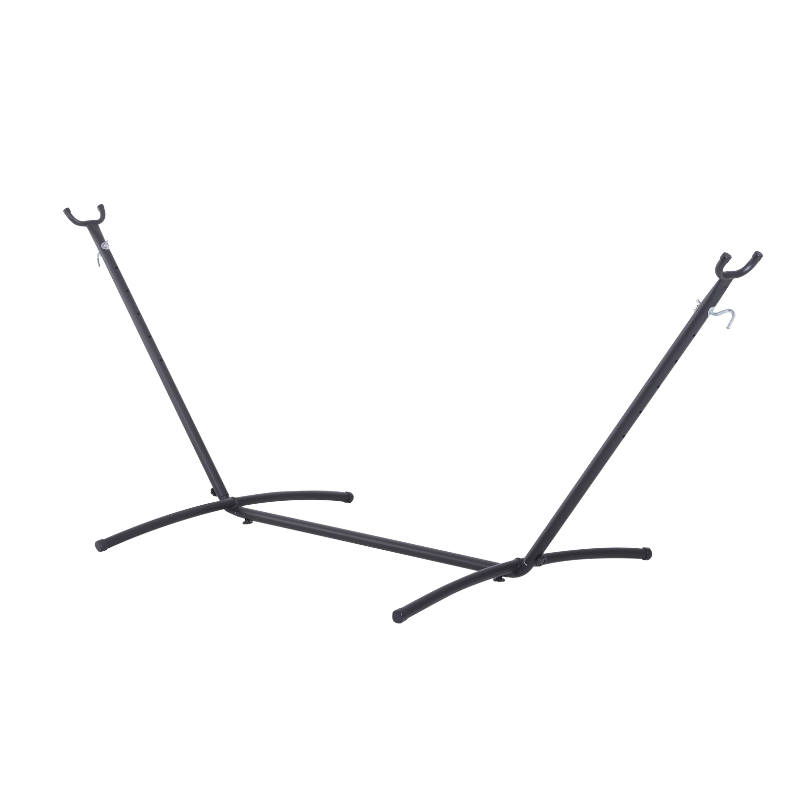 Outsunny Soporte Ajustable negro de hamacas para jardín