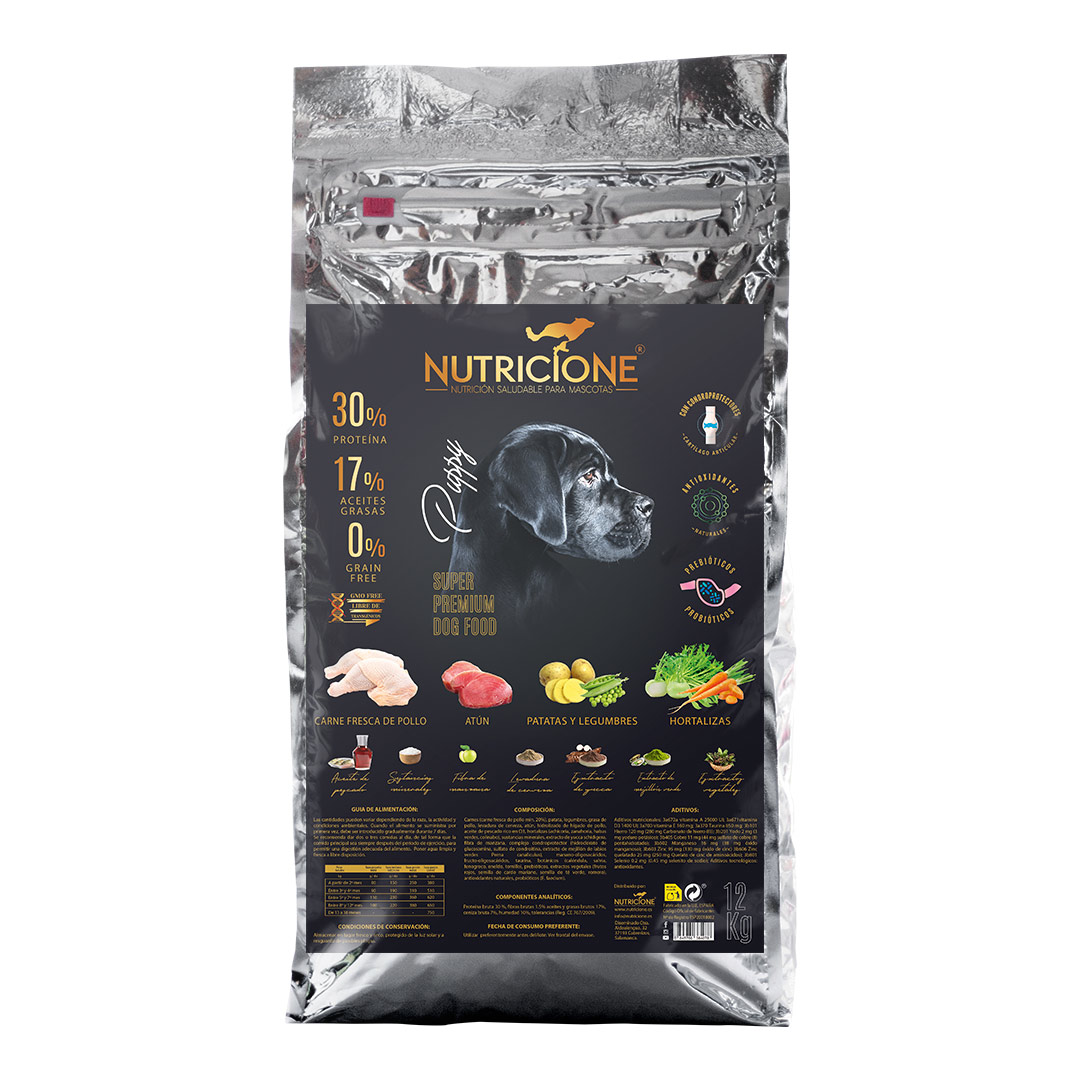 Pienso Grain Free carne fresca de pollo y atún para perro puppy 12kg