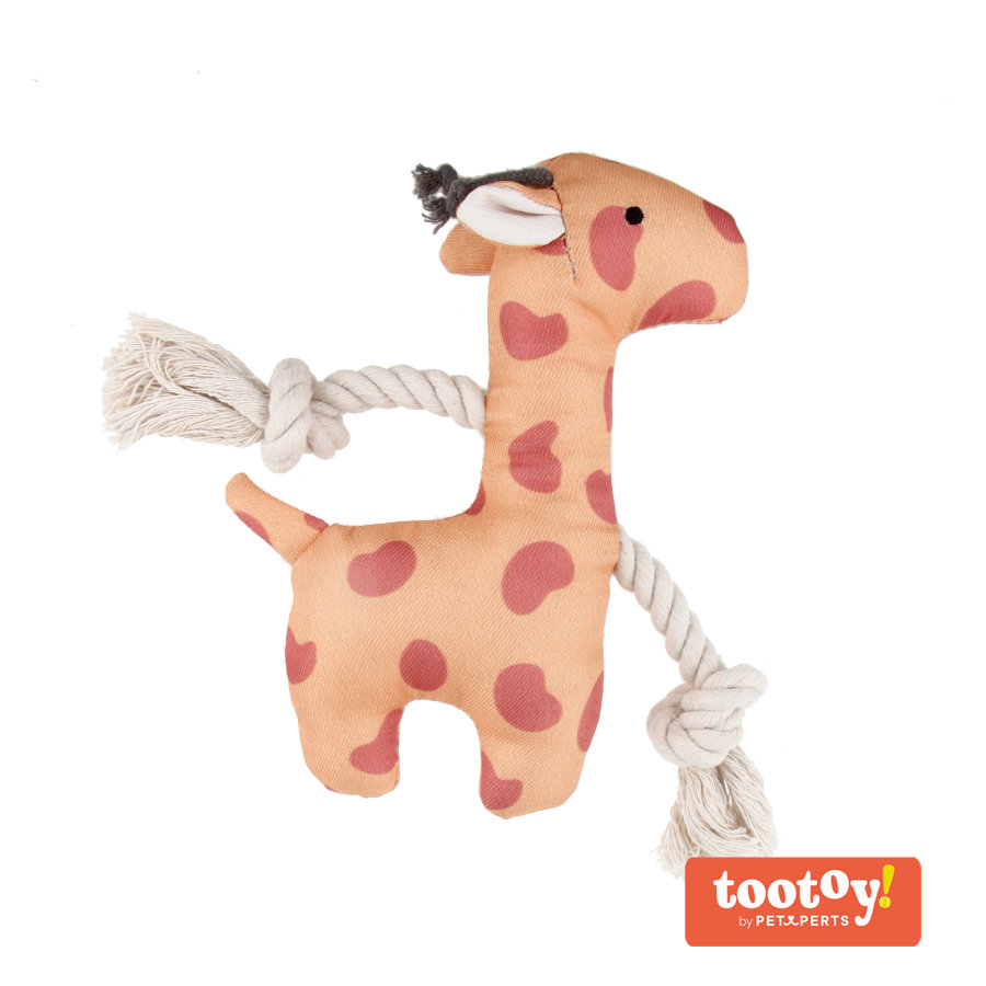 Tootoy! Puppy Yellow Giraffe peluche con sonido para cachorros