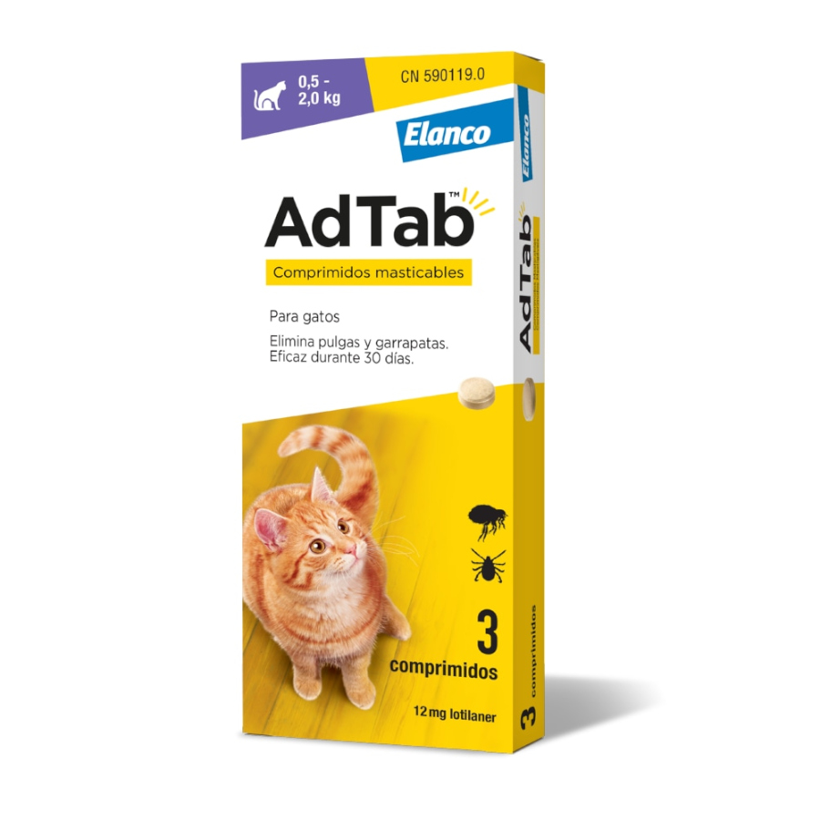 AdTab Comprimidos Masticables Antiparasitarios para gatos