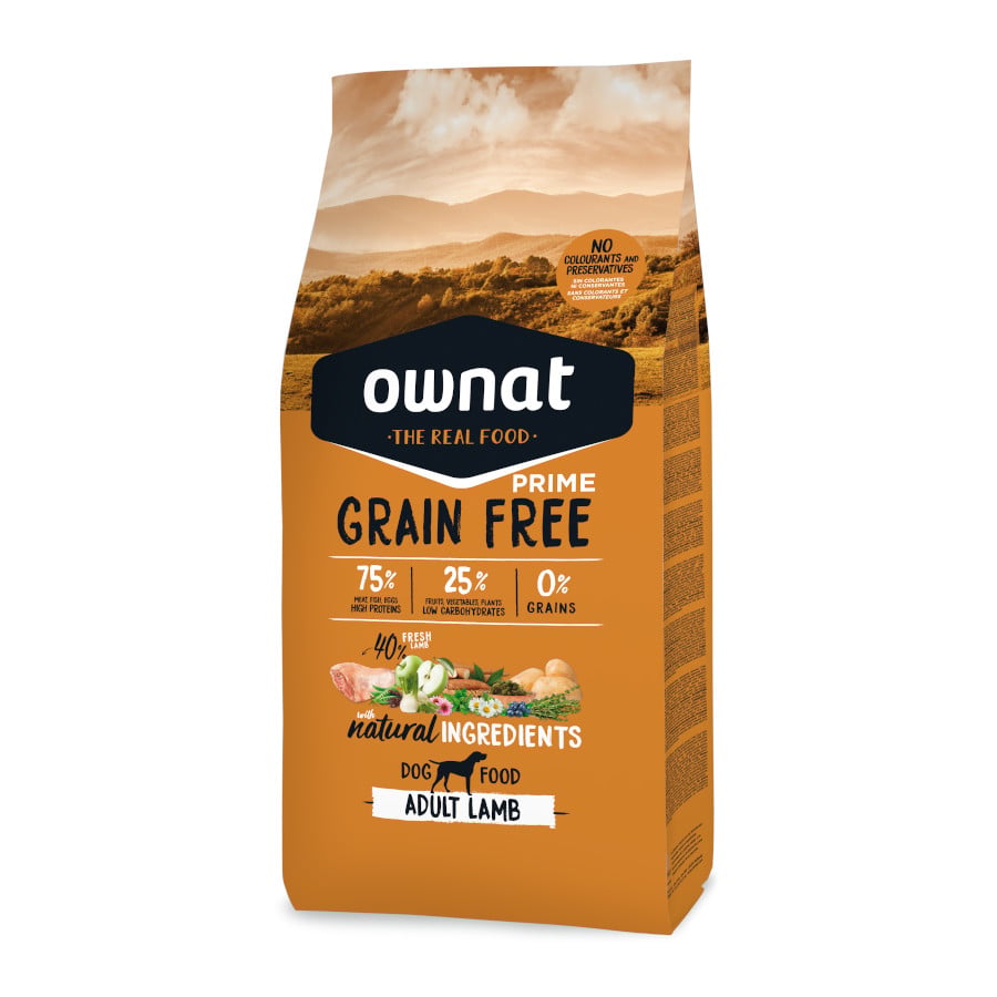 Imagen de Ownat Prime Grain Free Adulto Cordero pienso para perros