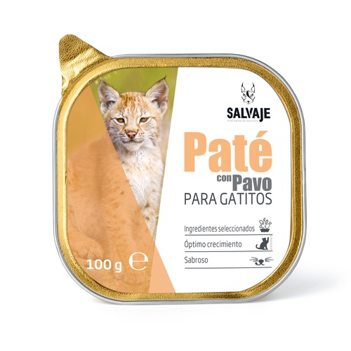 Salvaje Pavo en Paté Tarrina para gatitos, , large image number null