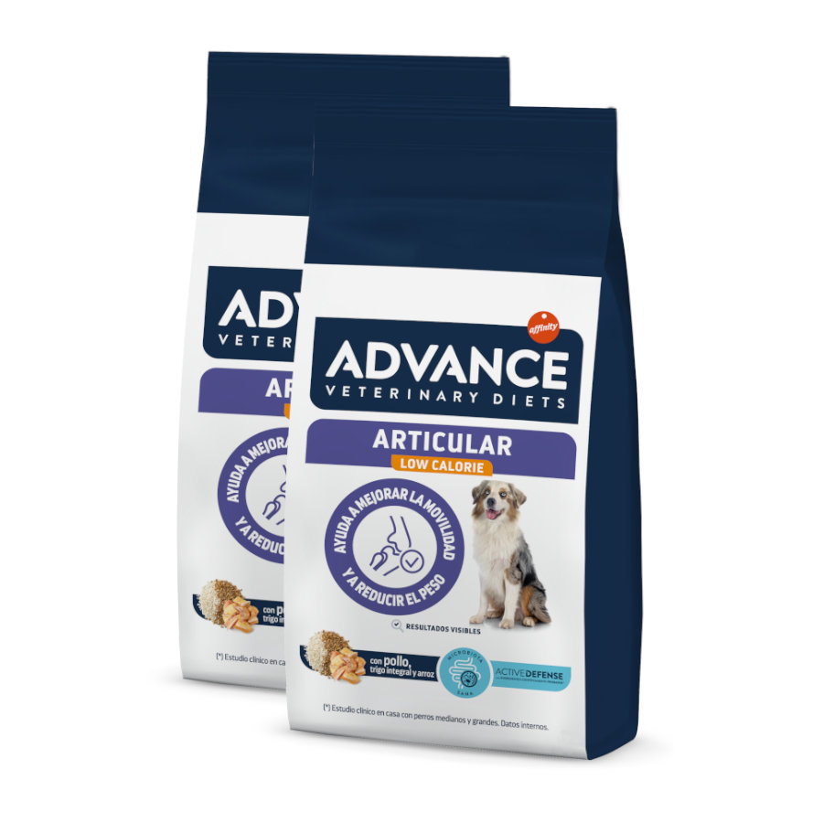 2 x 12 kg Advance Veterinary Diets Articular Reduced Calorie pienso para perros ¡Pack ahorro!