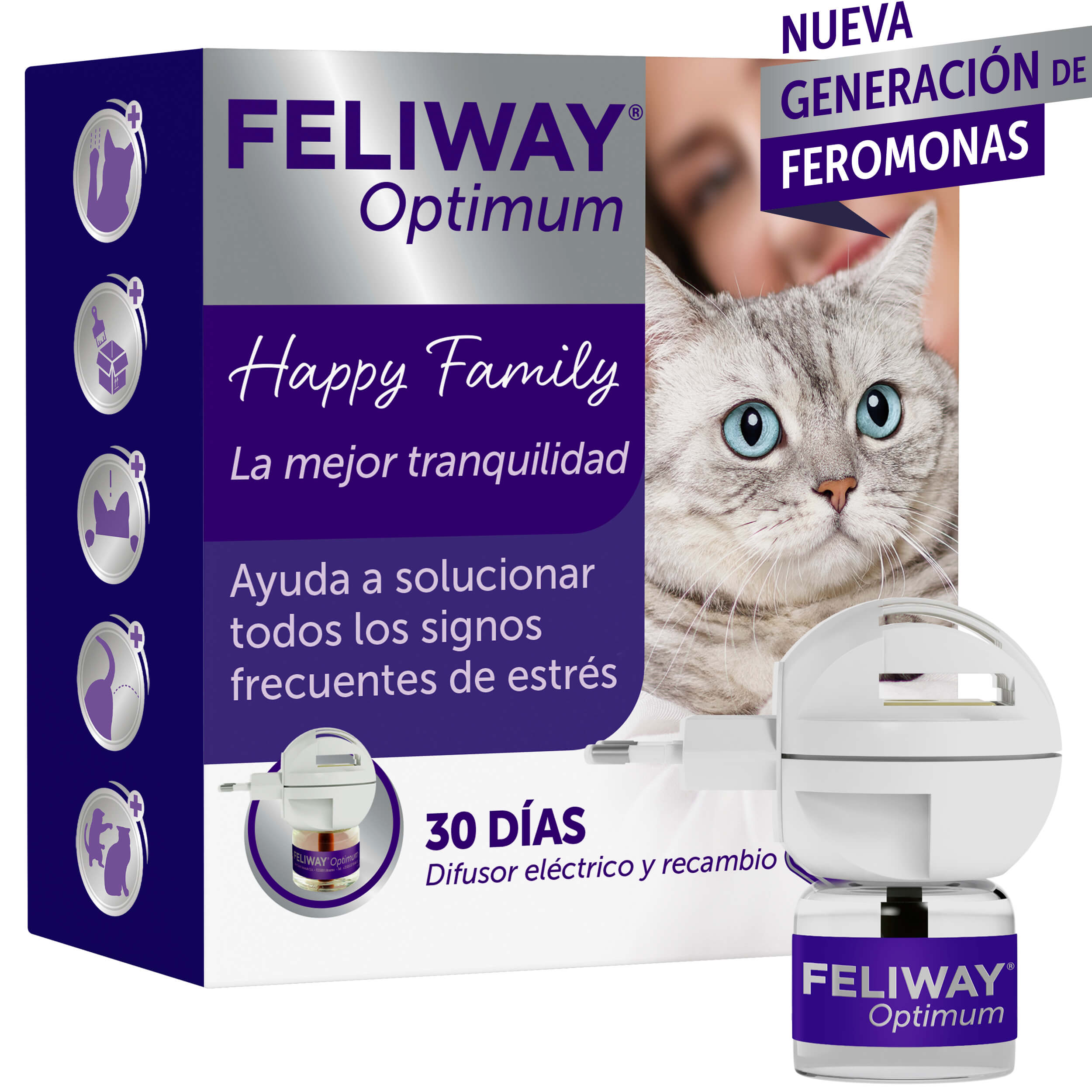 Feliway Optimum Difusor Tranquilizante para gatos