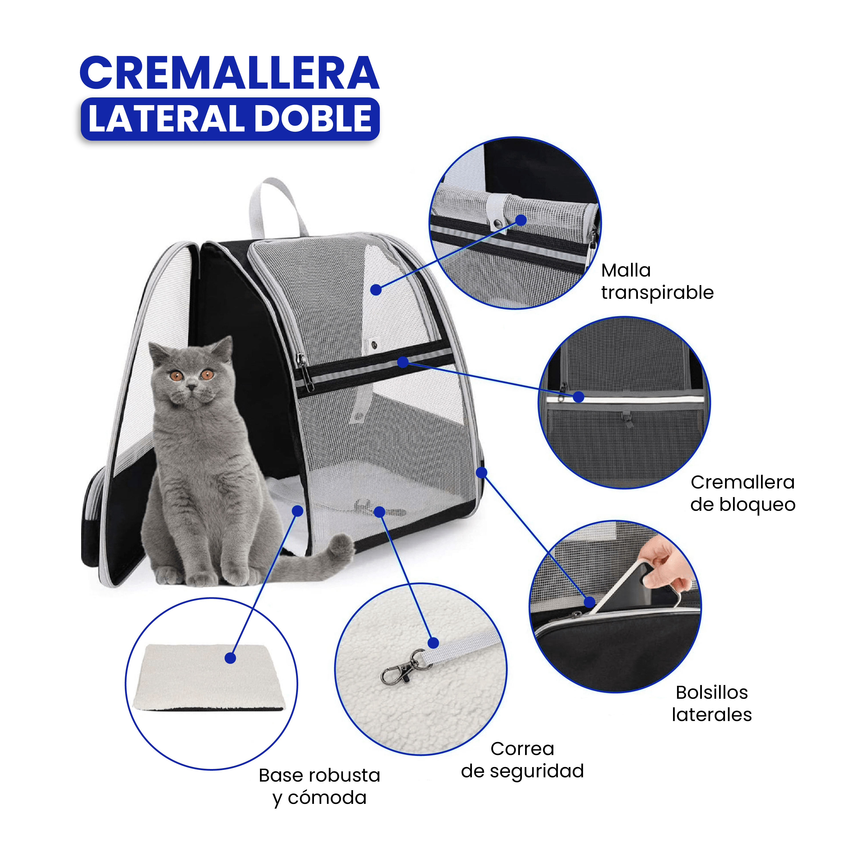 Transportin Perro Pequeño Ripley MOCHILA CAJA TRANSPORTADORA