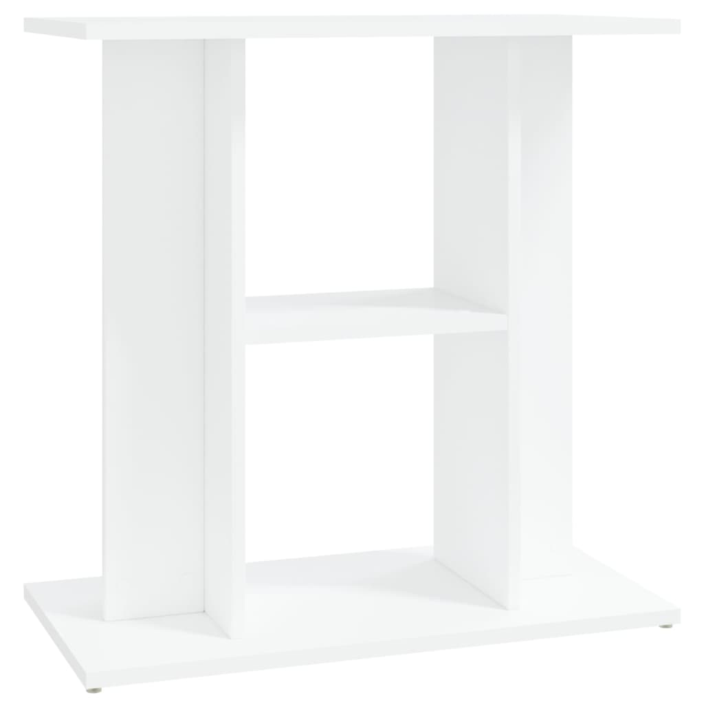vidaXL Soporte para acuario madera de ingeniería blanco 80x35x60 cm