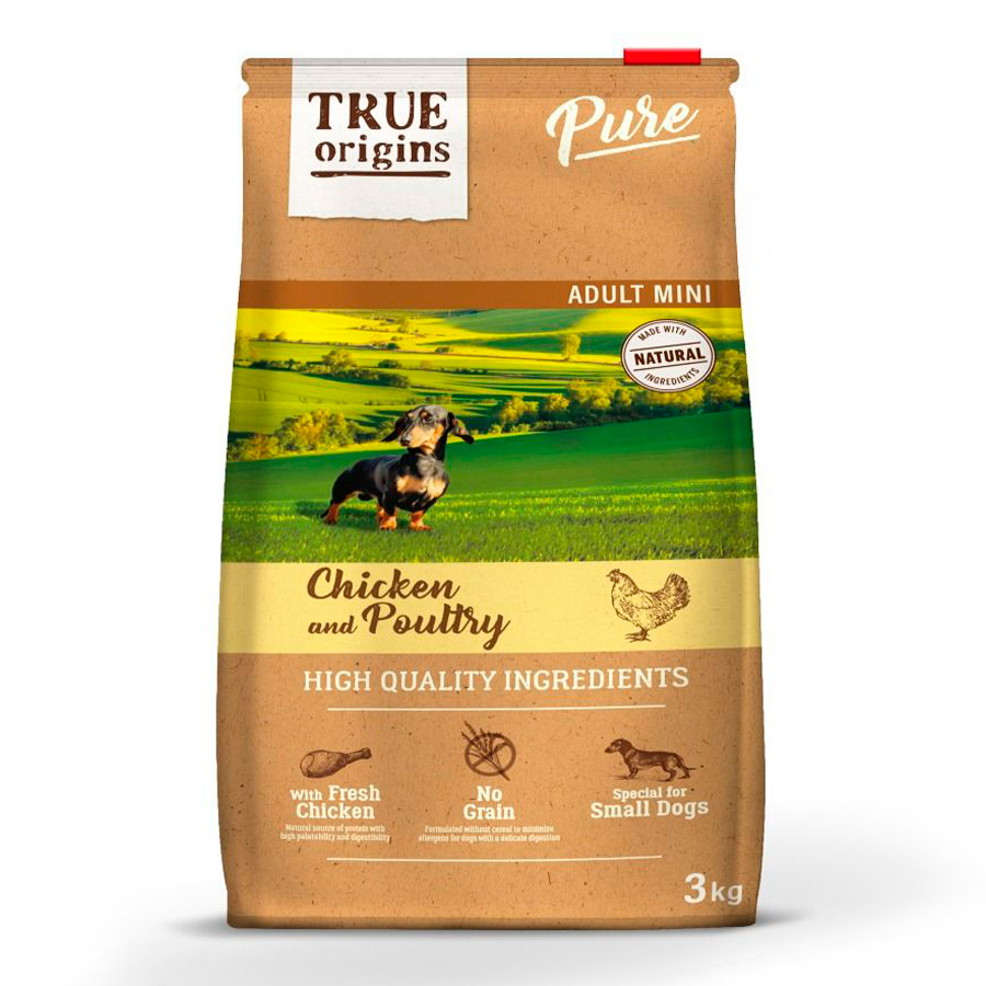 True Origins Pure Mini Adult Pollo pienso para perros