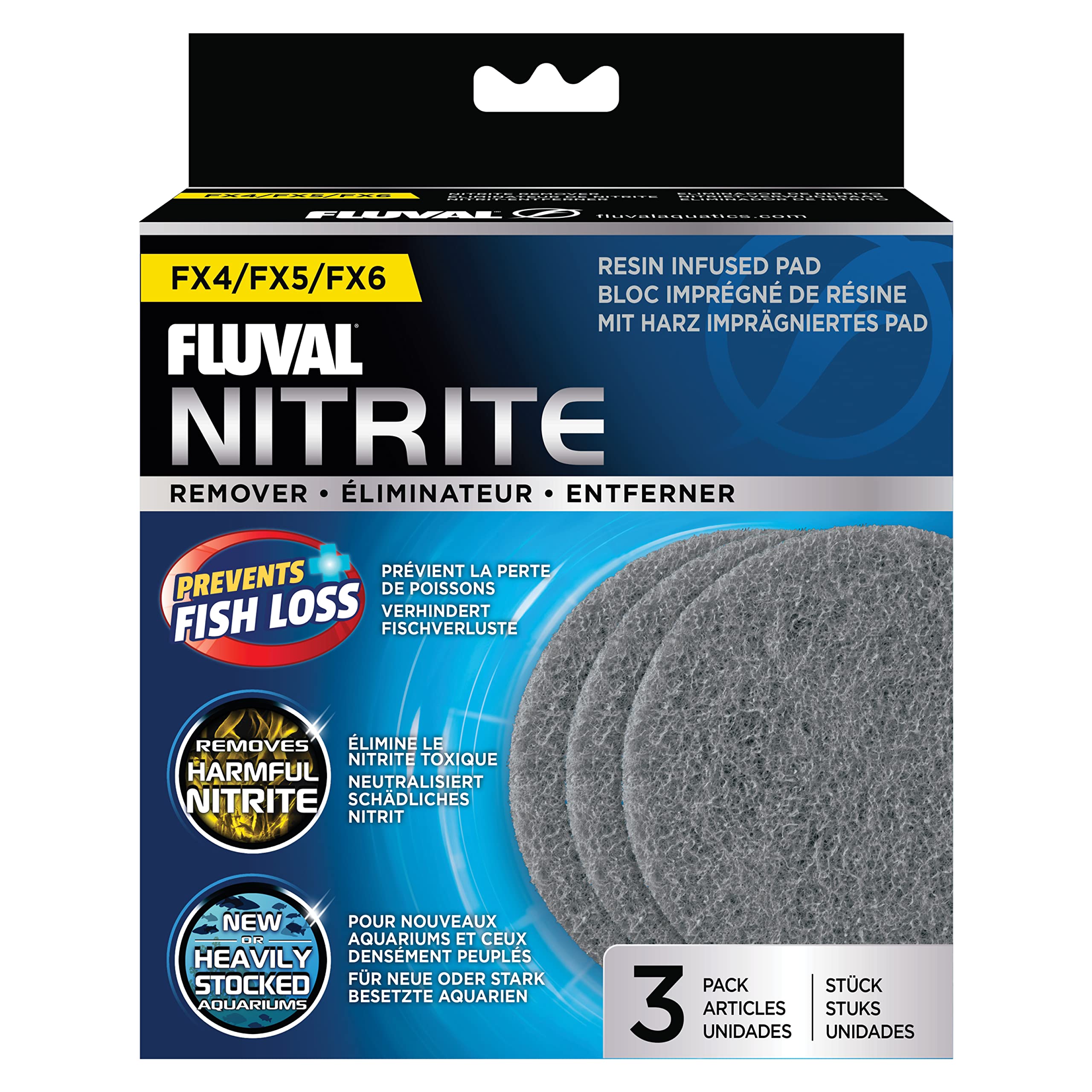 Fluval Almohadilla Elimina Nitrato FX4/FX6, 3uds