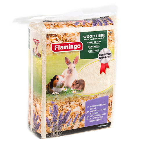 Flamingo Lecho de Viruta de Madera Aroma Lavanda para roedores