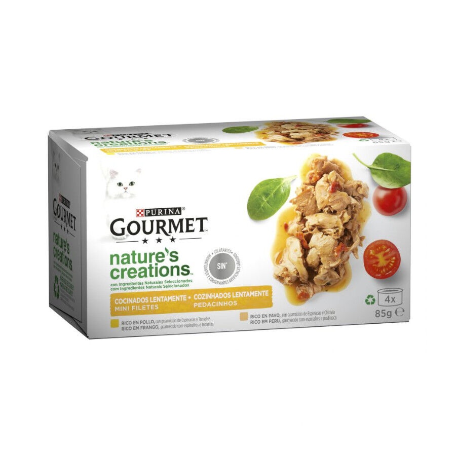 24 latas x 85 g Gourmet Nature’s Creations Mini Filetes de Carne lata para gatos ¡Pack ahorro!