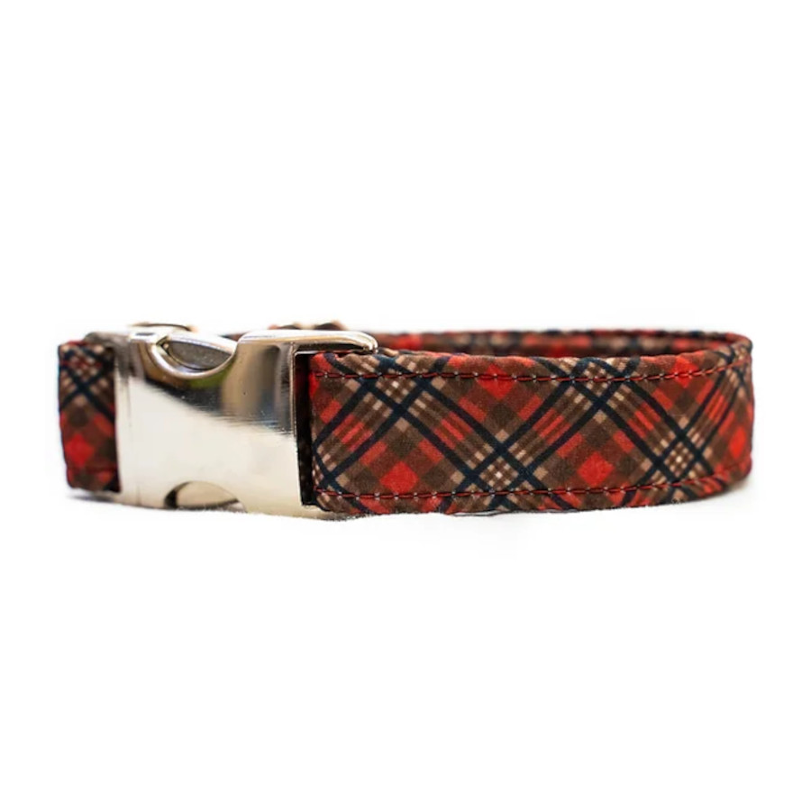 Collar RED & CARAMEL PLAID