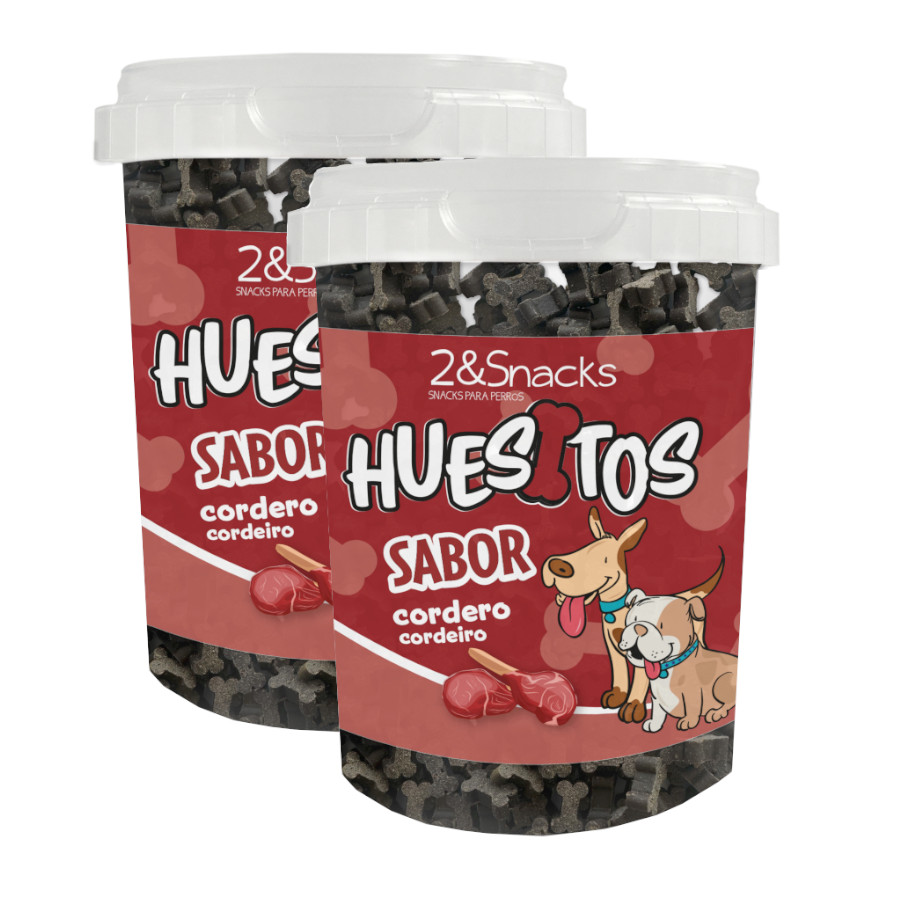 2 uds. x 300 g 2&Snacks Huesitos de Cordero para perros ¡Pack ahorro!