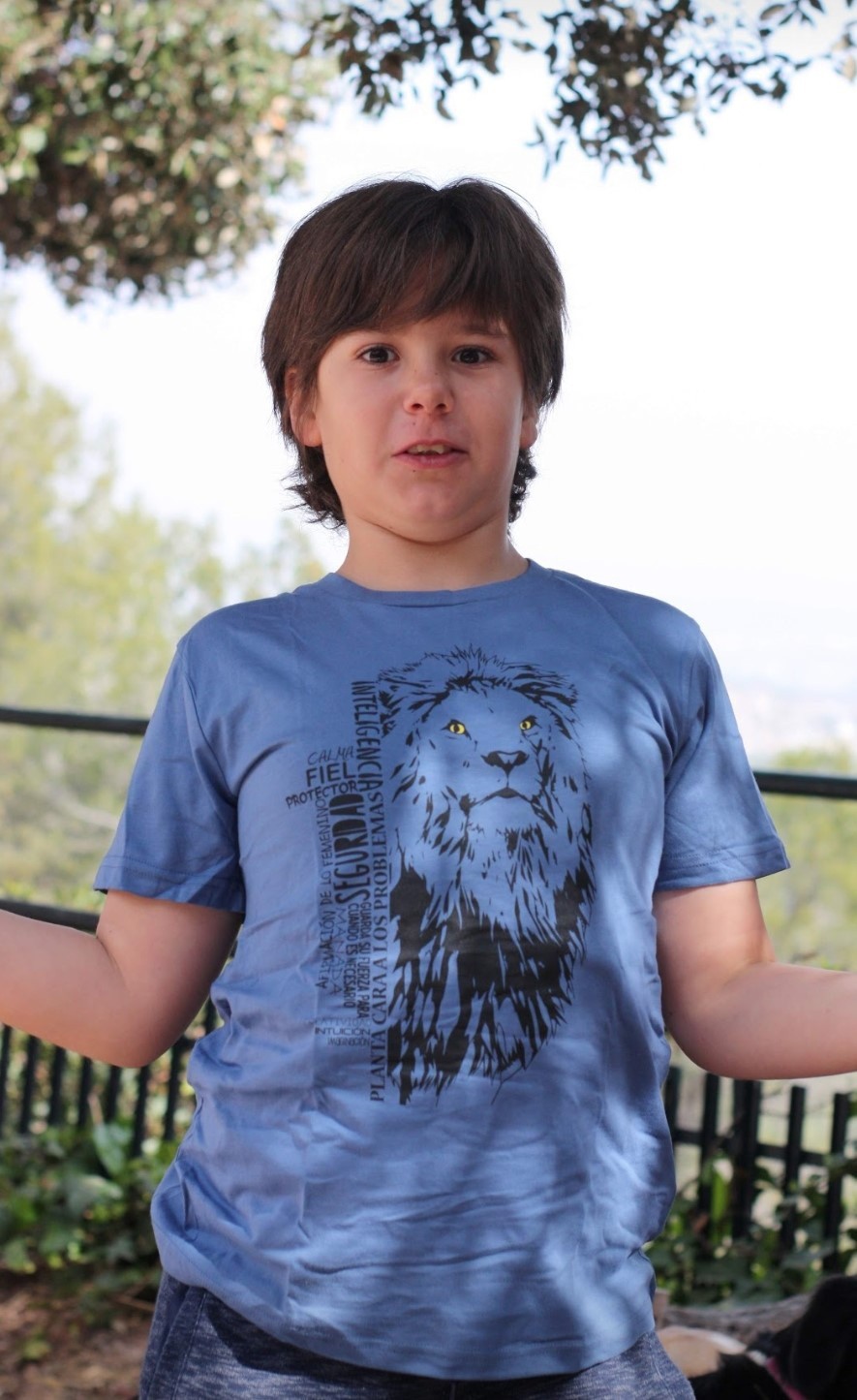 Camiseta niño/a león color Verde, , large image number null