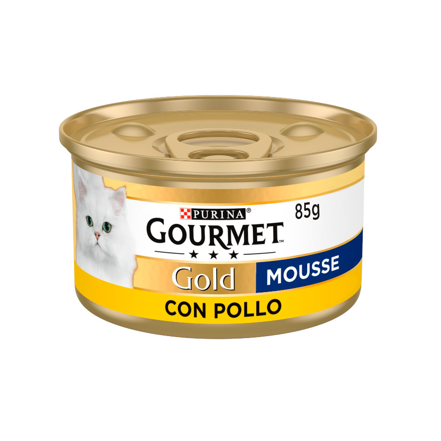 24 latas x 85 g Gourmet Gold Mousse de Pollo lata para gatos ¡Pack Ahorro!