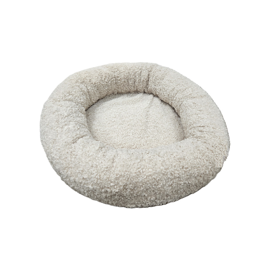 Leeby cama borreguito beige para cachorros