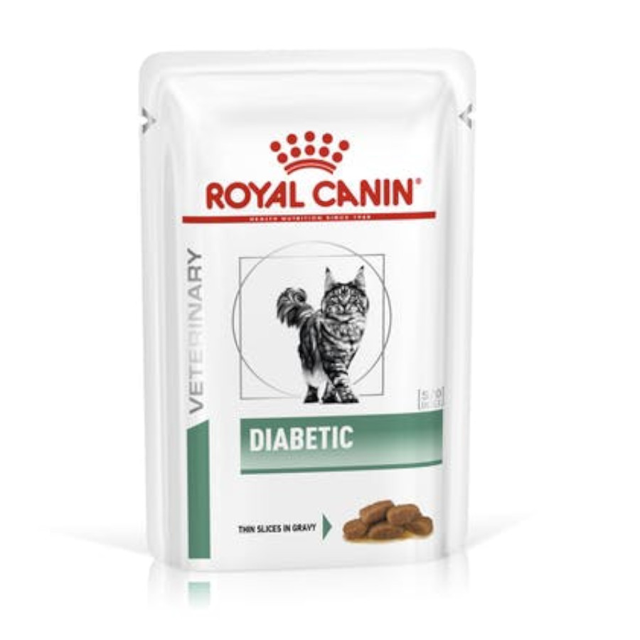 12 sobres x 85 g Royal Canin Veterinary Diet Diabetic sobres para gatos