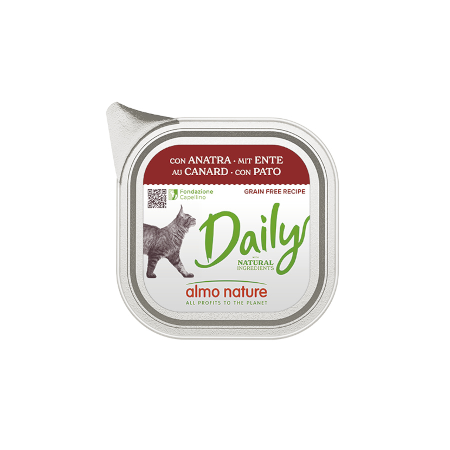 0.1 KG 100 g Almo Nature Daily Grain Free Pato para gatos