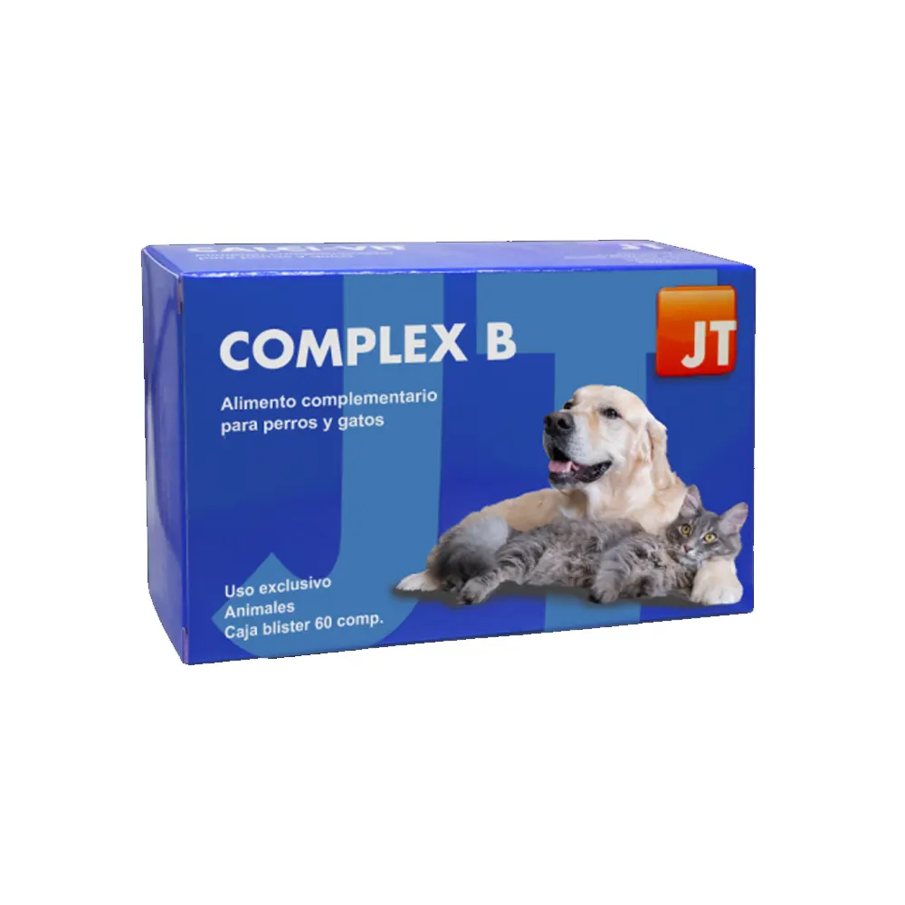 60 comprimidos JT Pharma Complex B complejo vitamínico sistema inmunológico para perros y gatos