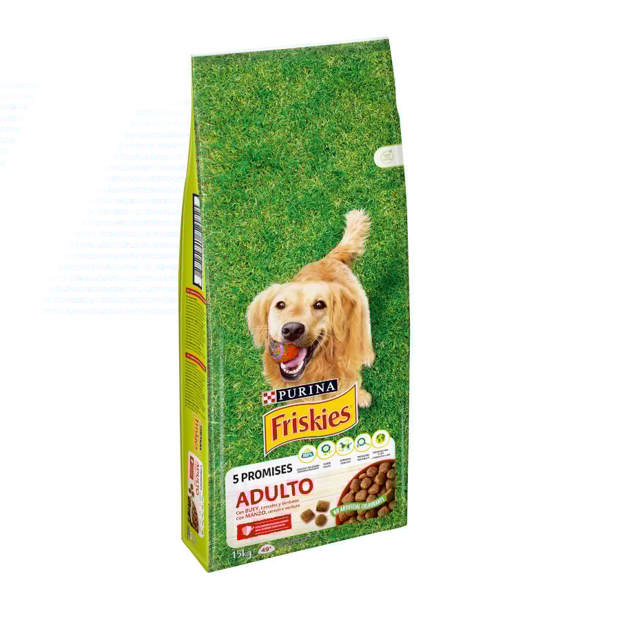 Friskies Adult Buey y Verduras pienso para perros
